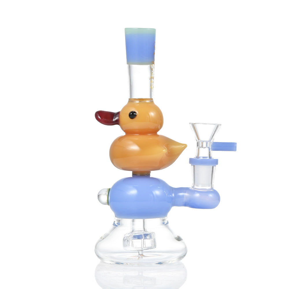 Hipster Rubber Duck Glass Bong ZY015