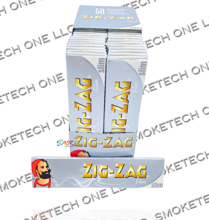 Zig-Zag Rolling Paper King Size (Silver)