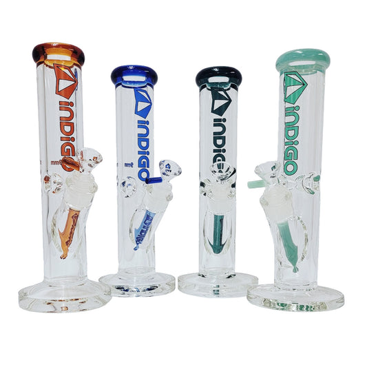 Indigo 12-Inch Straight Tube Bong ID-9012S - Smoke Tech One LLC
