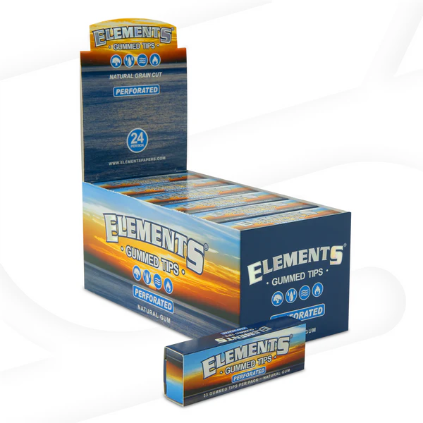 Elements Perforated Gummed Rolling Tips