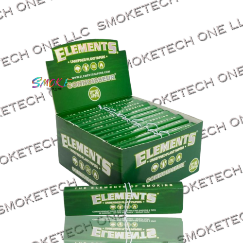 Elements Green Connoisseur King Size Slim Rolling Papers