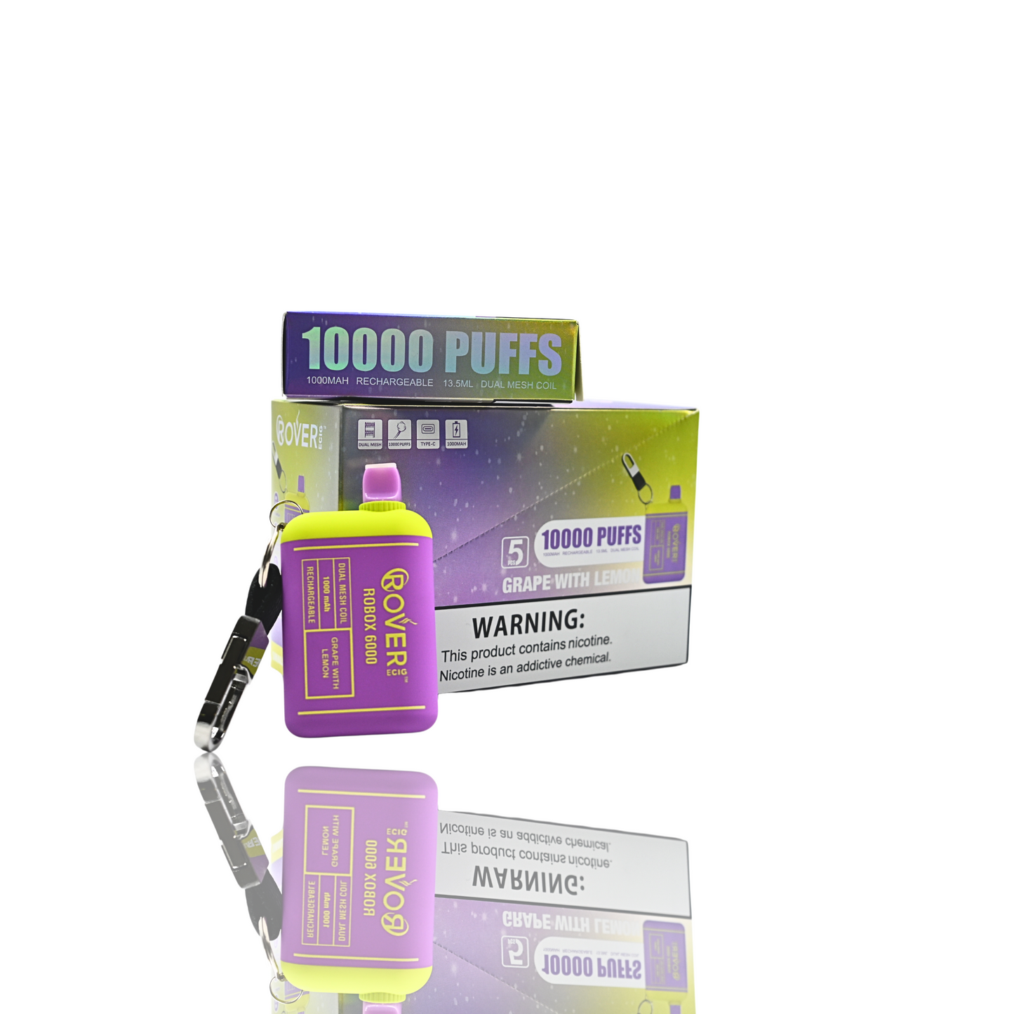 10000 Puffs - Grape with Lemon