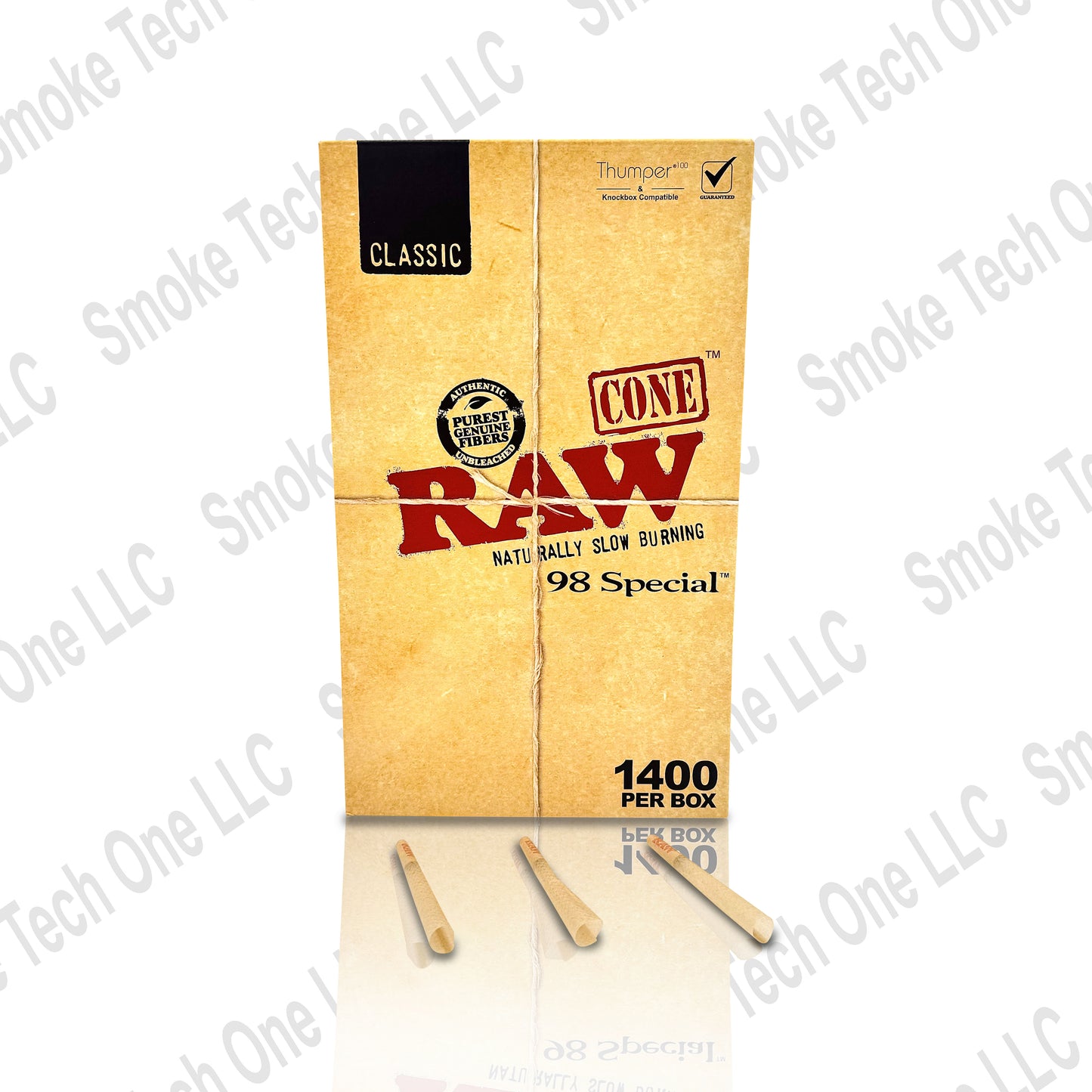 RAW Classic 98 Special Cones | Bulk Box | 1400 Cones