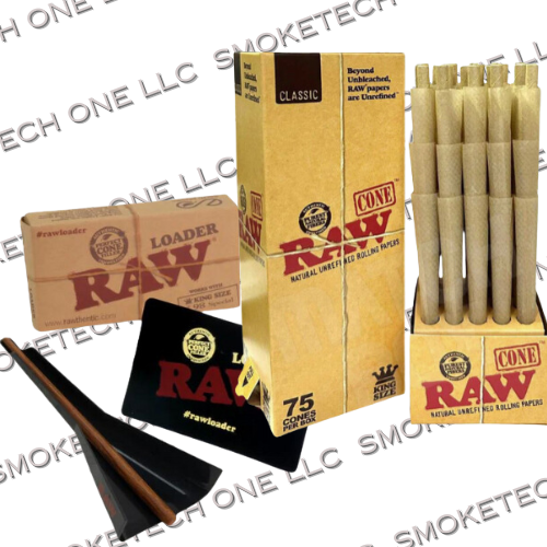 RAW Cone Loader Bundle with 75 Classic Cones