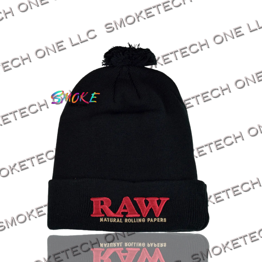 RAW Pompom Beanie