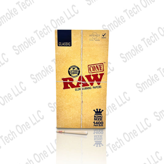 RAW Classic King Size Cones | Bulk Box | 1400 Cones