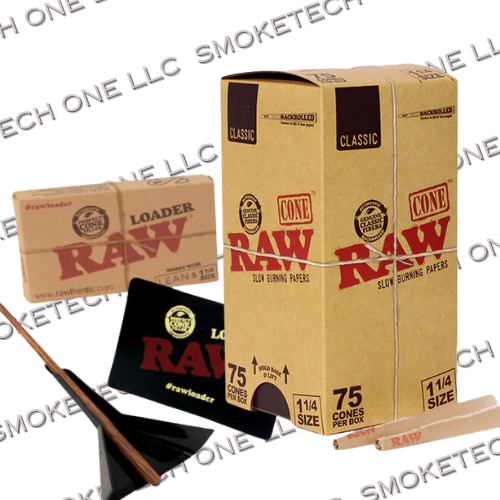 RAW Cone Loader Bundle with 75 Classic Cones